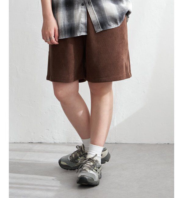 VENCE share style「コーデユロイ裏フリースハーフパンツ」|その他|