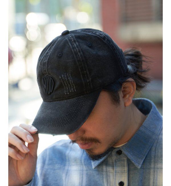 VENCE share style「ダメージロゴキャップ」|その他|ブラック