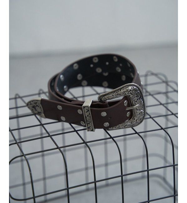 VENCE share style「スタッズレザーウエスタンベルト」|ベルト|