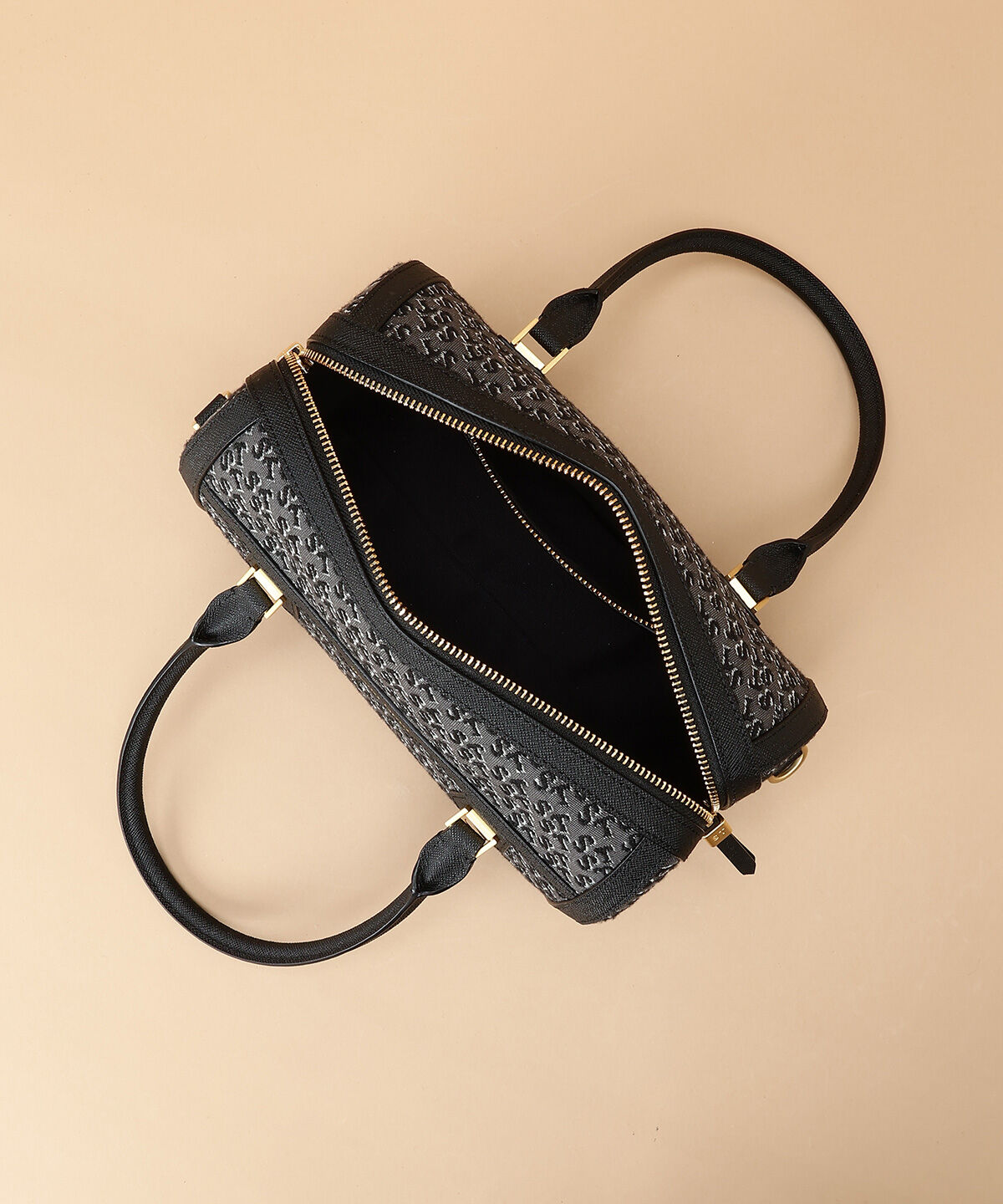 Samantha Thavasa「ST Jacquard シルエット ボストンバッグ」|ボストンバッグ|