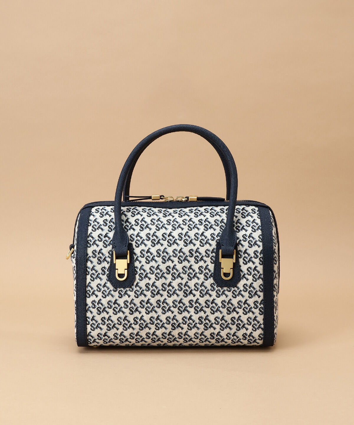 Samantha Thavasa「ST Jacquard シルエット ボストンバッグ」|ボストンバッグ|