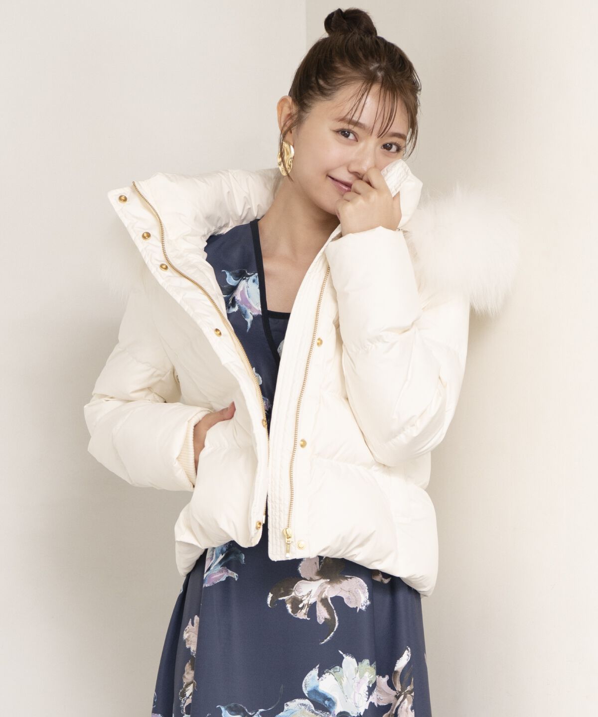 アンドクチュール「FOXファー付きショートダウン」|ダウン|ﾗｲﾄﾍﾞｰｼﾞｭ