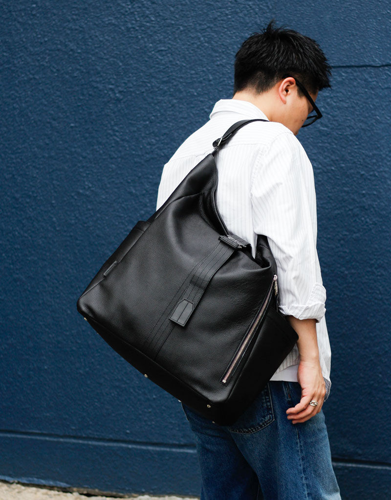 master-piece「drum 2WAYショルダートートL」|ショルダー・メッセンジャー|クロ