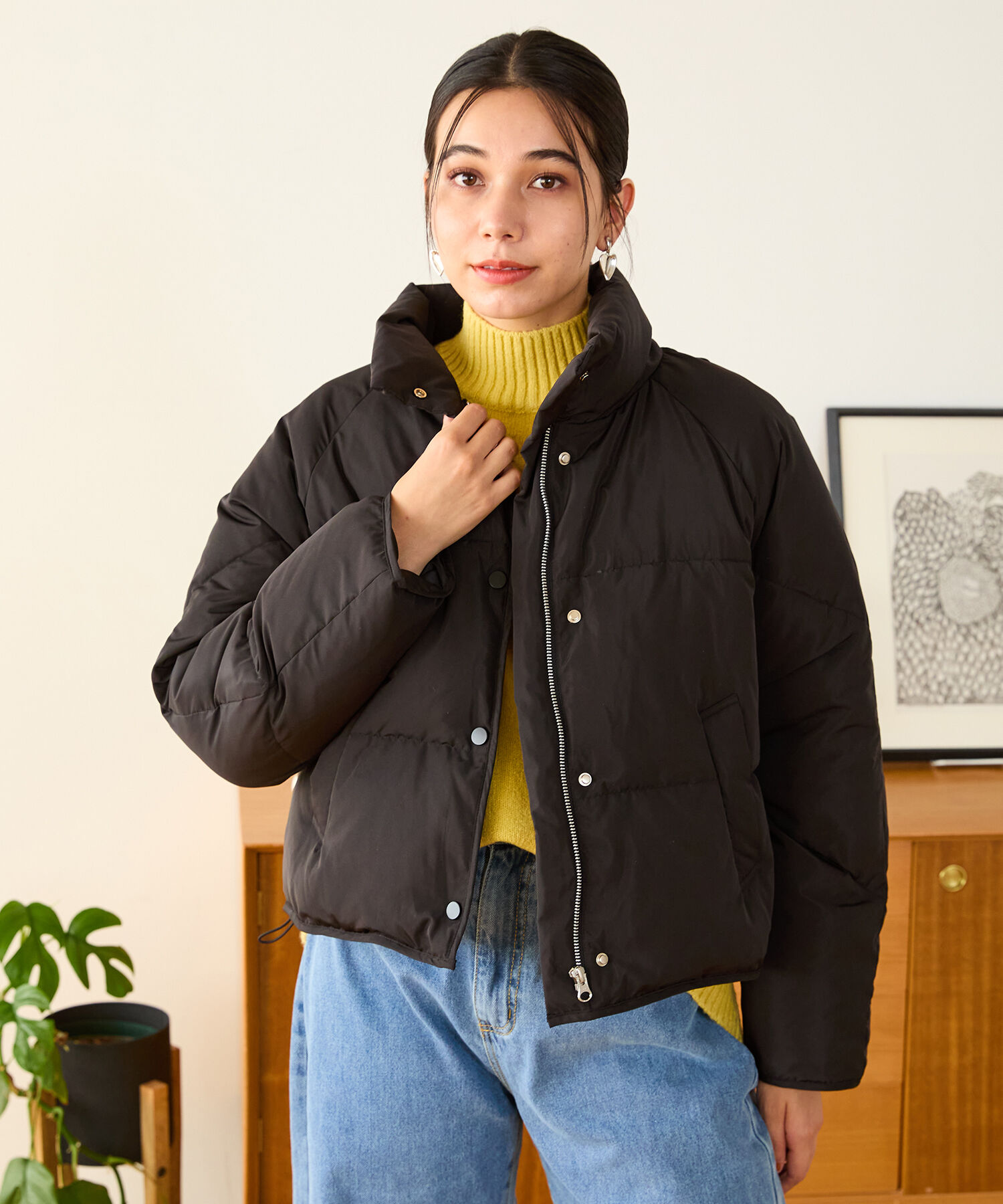 ORiental TRaffic「スタンドネック ショート ダウン ジャケット /MO43D02」|ダウン|