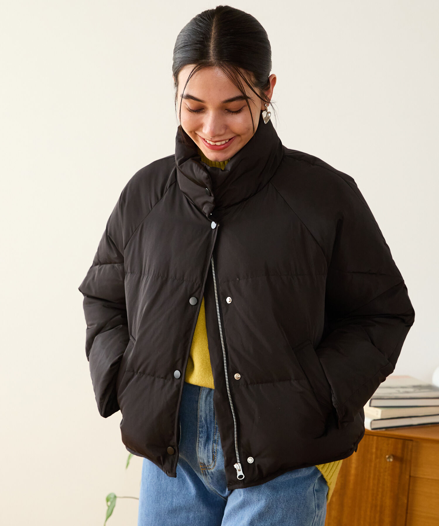 ORiental TRaffic「スタンドネック ショート ダウン ジャケット /MO43D02」|ダウン|