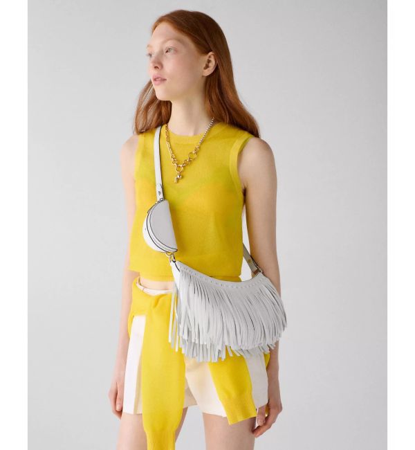 kate spade new york「ケーエスデュオ フリンジ クロスボディ バッグ」|ショルダー・メッセンジャー|WHITE