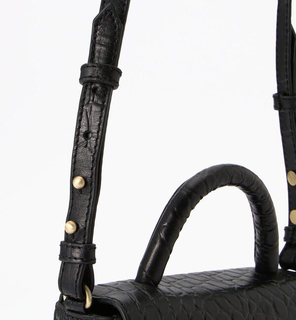 O MY BAG「【オーマイバッグ】ナノバッグ/ブラッククロコ/ショルダーバッグ メンズ レディース」|ショルダー・メッセンジャー|