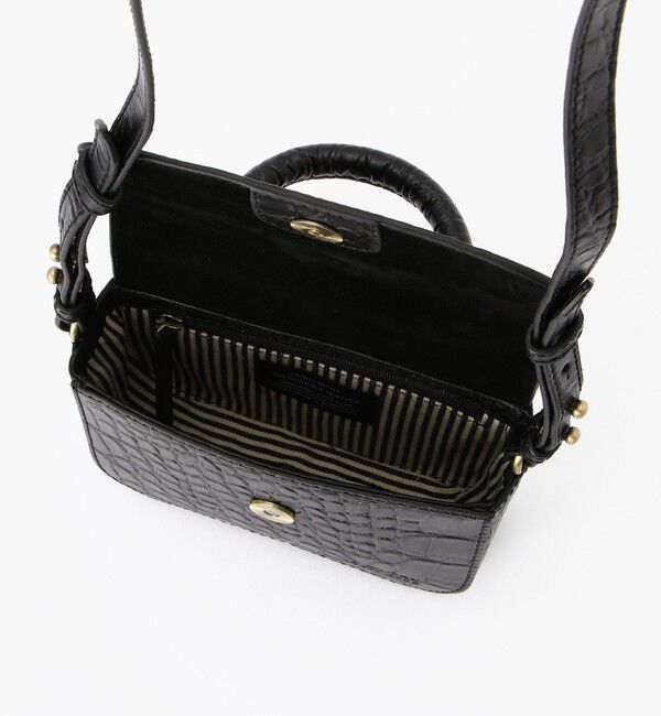 O MY BAG「【オーマイバッグ】ナノバッグ/ブラッククロコ/ショルダーバッグ メンズ レディース」|ショルダー・メッセンジャー|