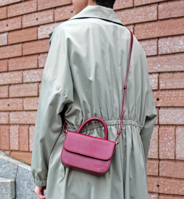 O MY BAG「【オーマイバッグ】ナノ バッグ/ルビー ナチュラルレザー/ショルダーバッグ メンズ レディース」|ショルダー・メッセンジャー|