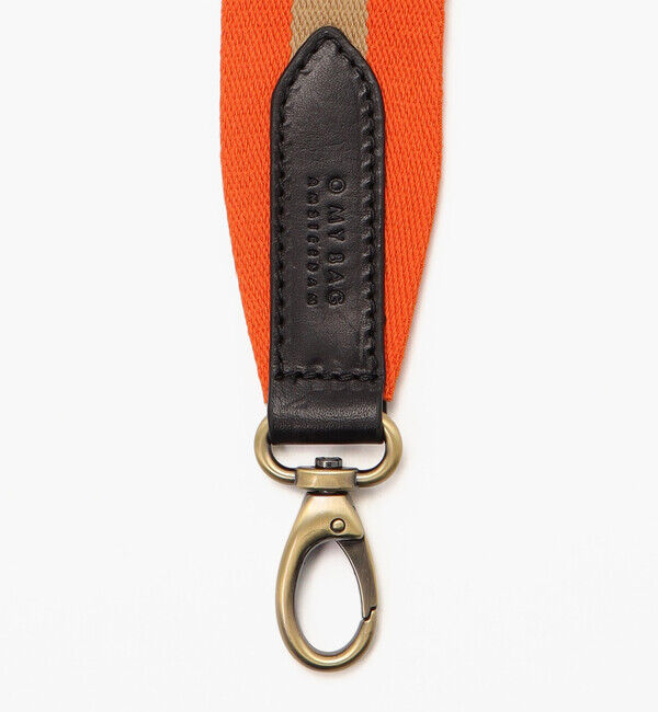 O MY BAG「【オーマイバッグ】ウェビングストラップ オレンジ/ブラック/アクセサリー メンズ レディース」|ストラップ|