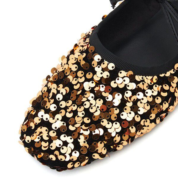 ODETTE E ODILE「＜SY＞スパンコールバレエ フラット10●&uarr;」|バレエシューズ|