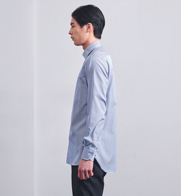 UNITED ARROWS「イージーケア AG キャンディストライプ セミワイドカラーシャツ -抗菌防臭-」|シャツ・ブラウス|