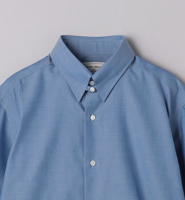 UNITED ARROWS「イージーケア AG シャンブレー タブカラー ドレスシャツ -抗菌防臭-」|シャツ・ブラウス|