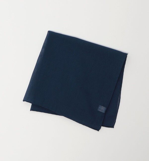UNITED ARROWS「コットン シルク ポケットチーフ」|ハンカチ|NAVY
