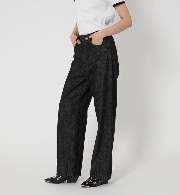 ASTRAET「＜ASTRAET＞13オンス REGULAR ブラックデニムパンツ UNISEX」|チノ|