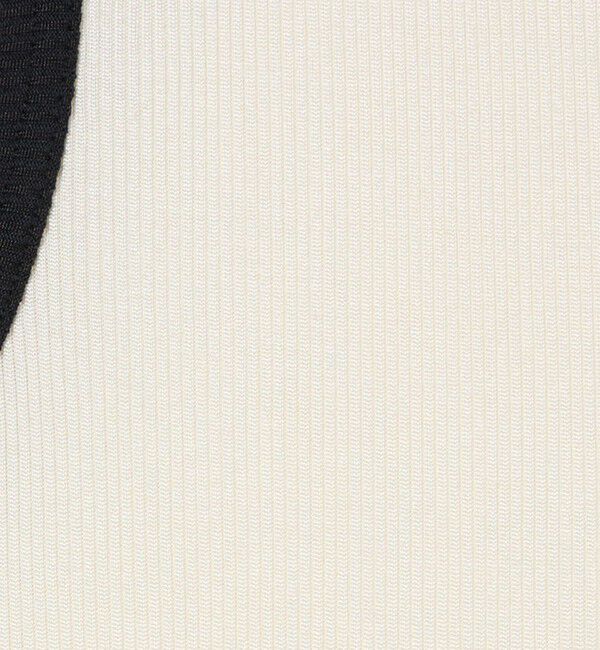 UNITED ARROWS「リブバイカラーパイピング ノースリーブカットソー」|Tシャツ・カットソー|