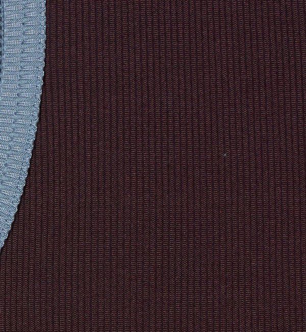 UNITED ARROWS「リブバイカラーパイピング ノースリーブカットソー」|Tシャツ・カットソー|