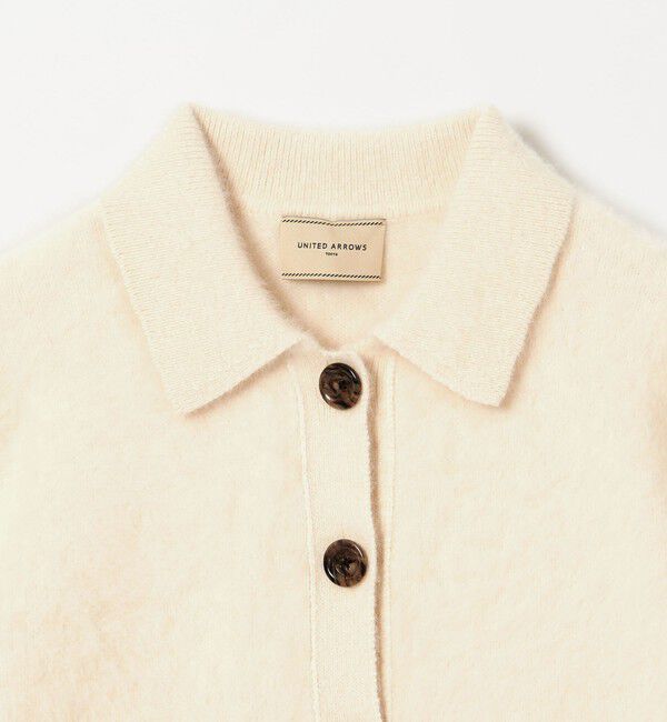 UNITED ARROWS「フォックスカシミヤ ショートスリーブ ポロニット」|ニット・セーター|