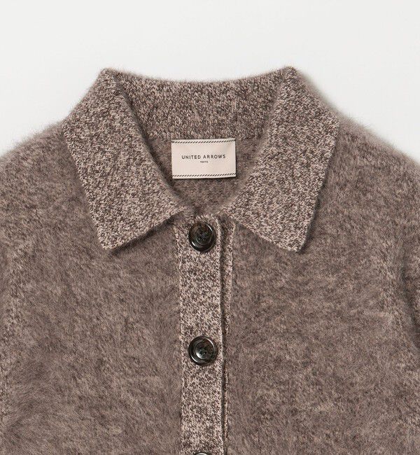 UNITED ARROWS「フォックスカシミヤ ショートスリーブ ポロニット」|ニット・セーター|