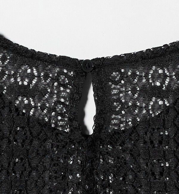 UNITED ARROWS「レース レイヤード カーディガン‐ウォッシャブル‐」|ニット・セーター|