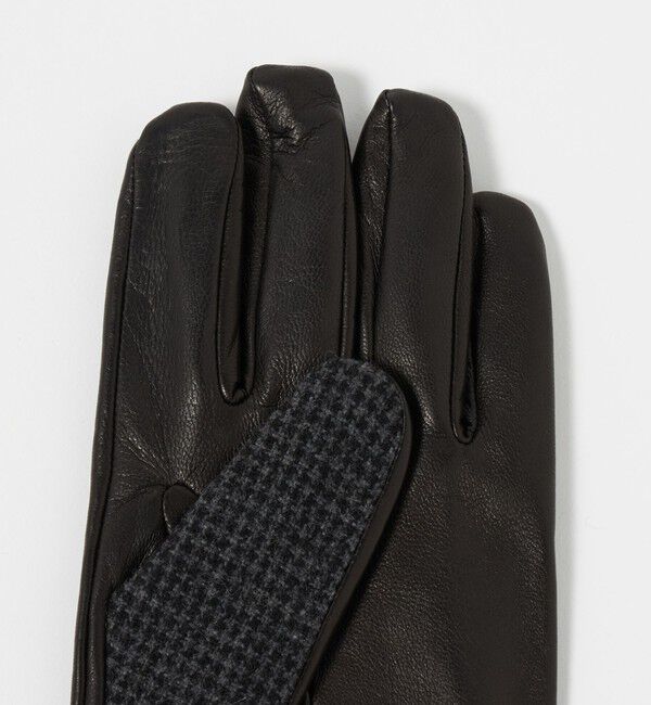 UNITED ARROWS「ヘリンボーン コンビ グローブ」|手袋|