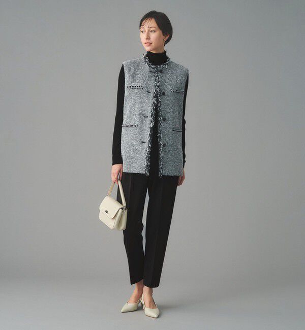 UNITED ARROWS「SPONGY タック テーパードパンツ」|スラックス|