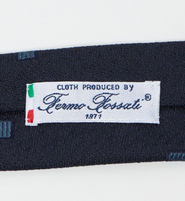 UNITED ARROWS「フォサッティ ブルー スクエア ジャガード ネクタイ」|ネクタイ・蝶ネクタイ|