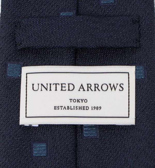 UNITED ARROWS「フォサッティ ブルー スクエア ジャガード ネクタイ」|ネクタイ・蝶ネクタイ|