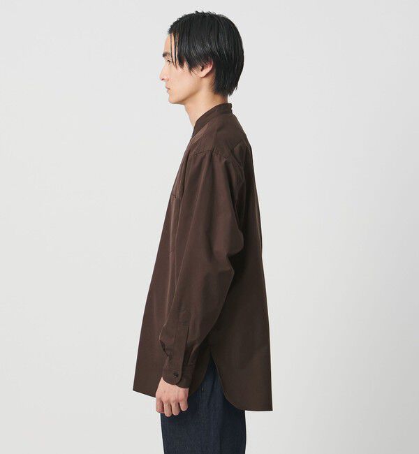 UNITED ARROWS「カリビアーナミルズ ポプリン バンドカラーシャツ」|シャツ・ブラウス|