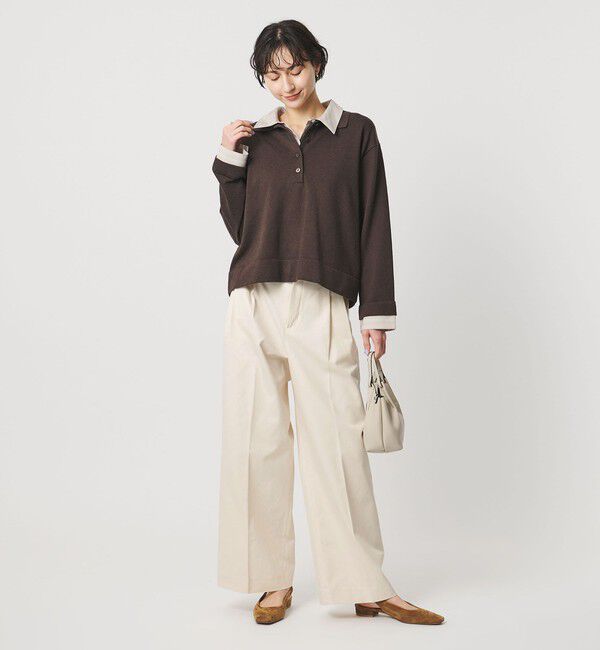 UNITED ARROWS「チノ ワイドパンツ」|チノ|