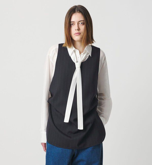 AEWEN MATOPH「＜AEWEN MATOPH＞2WAY チュニック」|シャツ・ブラウス|NAVY