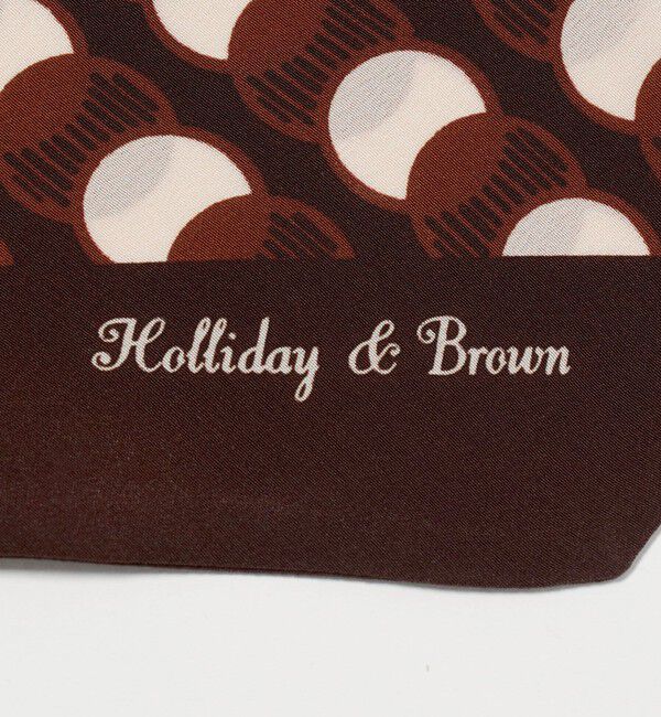 UNITED ARROWS「＜HOLLIDAY＆BROWN＞サークル プリント ストール」|マフラー|