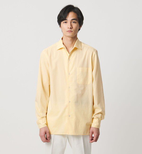 UNITED ARROWS「ブロード ワンピースカラー シャツ」|シャツ・ブラウス|YELLOW