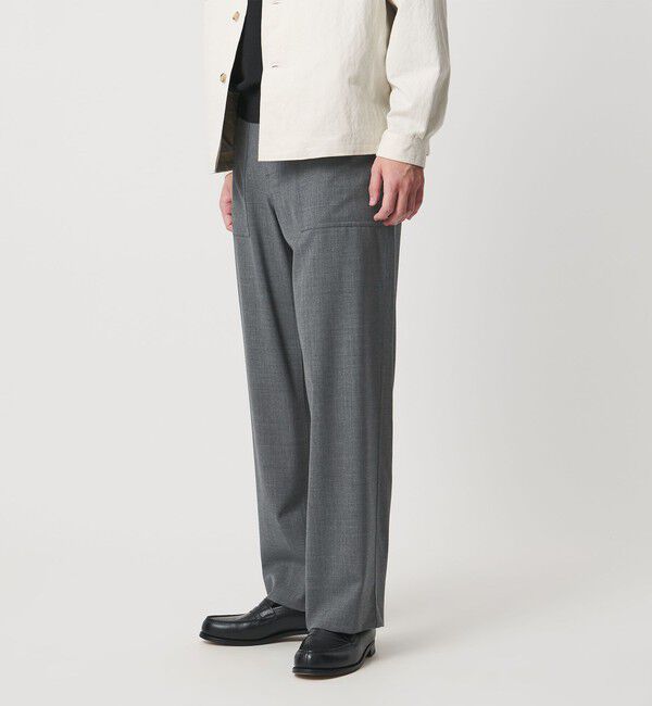 UNITED ARROWS「ウールトロピカル ファティーグ パンツ」|その他|MD.GRAY