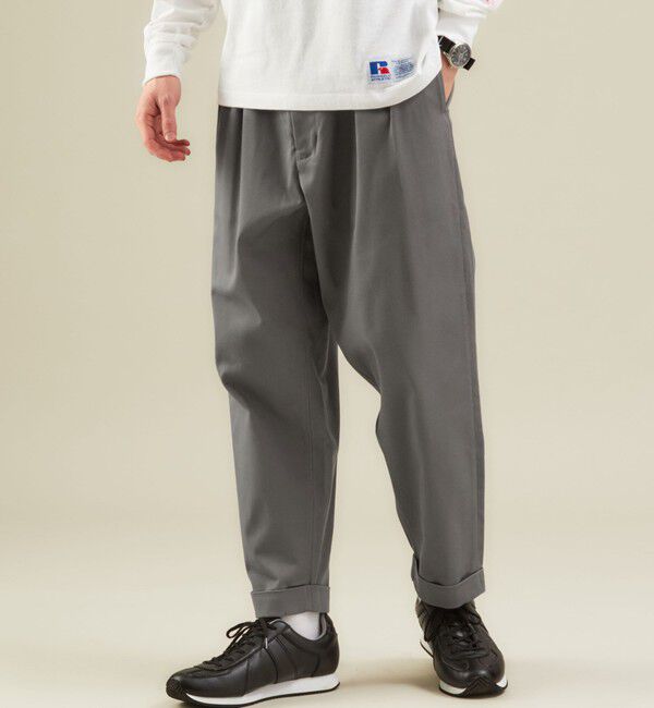 UNITED ARROWS green label relaxing「【別注】【WEB限定】＜3/2 WORKS＞GLR 2プリーツ チノパンツ」|チノ|