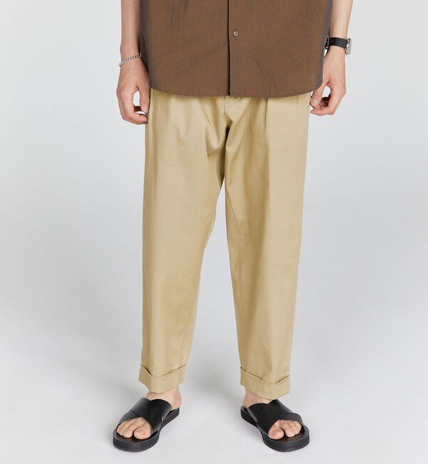 UNITED ARROWS green label relaxing「【別注】【WEB限定】＜3/2 WORKS＞GLR 2プリーツ チノパンツ」|チノ|
