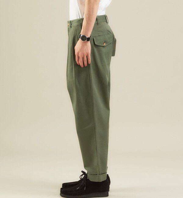 UNITED ARROWS green label relaxing「【別注】【WEB限定】＜3/2 WORKS＞GLR 2プリーツ チノパンツ」|チノ|