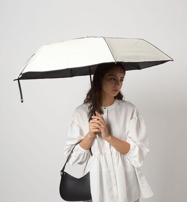UNITED ARROWS green label relaxing「【別注】＜because＞パイピング 折りたたみ傘 / 晴雨兼用 / レイン 」|傘|OFF WHITE