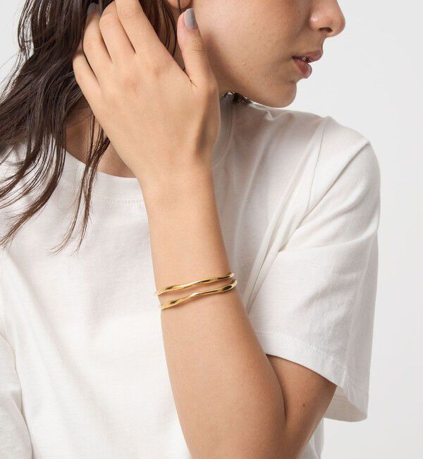 UNITED ARROWS green label relaxing「ダブル ライン バングル」|ブレスレット・バングル|