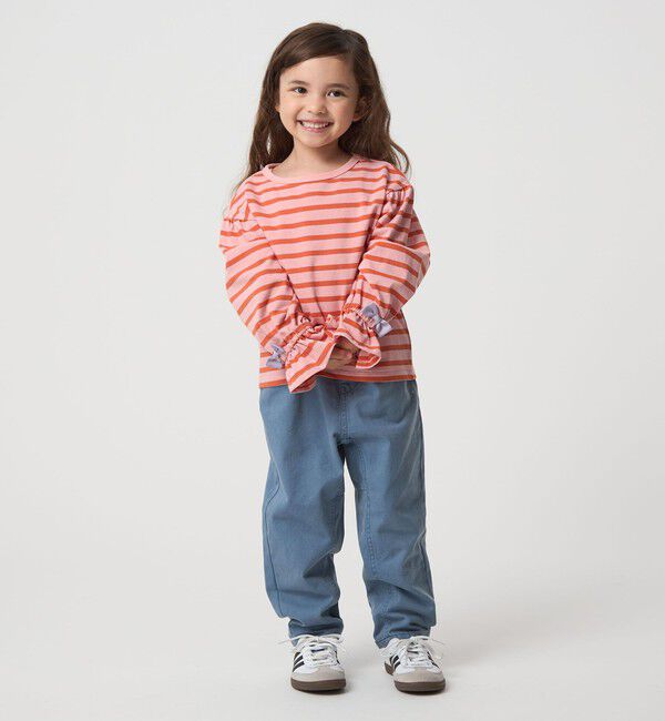 UNITED ARROWS green label relaxing「ボーダー キャンディスリーブ Tシャツ / キッズ  100cm-160cm◎」|Tシャツ・カットソー|