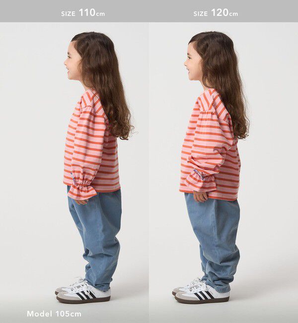 UNITED ARROWS green label relaxing「ボーダー キャンディスリーブ Tシャツ / キッズ  100cm-160cm◎」|Tシャツ・カットソー|