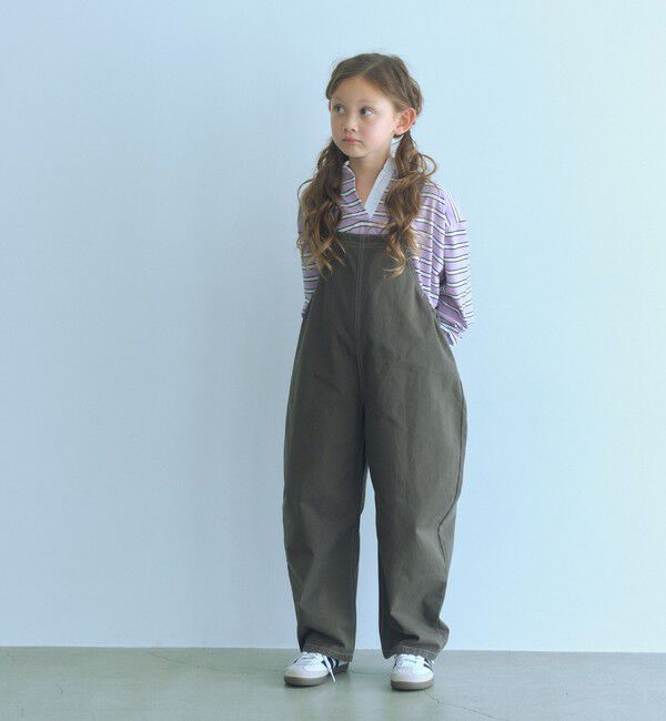 UNITED ARROWS green label relaxing「バレル サロペット / キッズ  120cm-160cm」|ワンピース|DK.GRAY