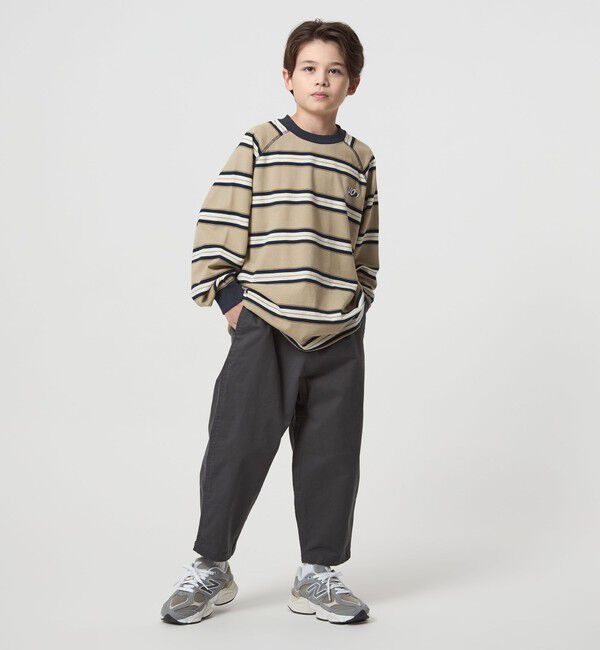 UNITED ARROWS green label relaxing「【別注】＜UNIVERSAL OVERALL＞ボーダー プルオーバー / キッズ  140cm-160cm」|Tシャツ・カットソー|