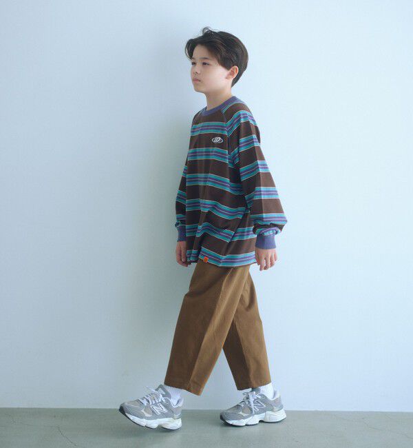 UNITED ARROWS green label relaxing「【別注】＜UNIVERSAL OVERALL＞ボーダー プルオーバー / キッズ  140cm-160cm」|Tシャツ・カットソー|