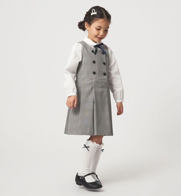UNITED ARROWS green label relaxing「グレンチェック ジャンスカ / キッズ 110cm-130cm」|ワンピース|