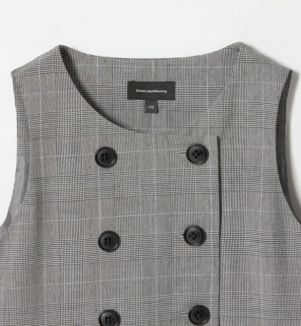 UNITED ARROWS green label relaxing「グレンチェック ジャンスカ / キッズ 110cm-130cm」|ワンピース|