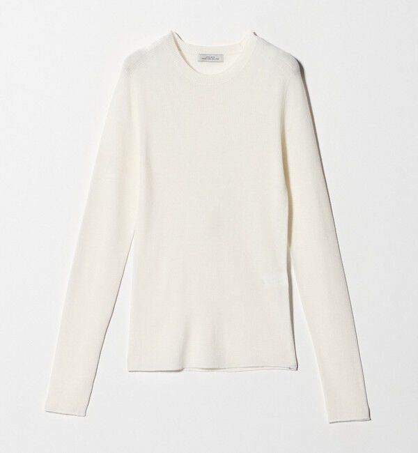 UNITED ARROWS green label relaxing「ウール シアー リブ クルーネック ニット ウォッシャブル」|ニット・セーター|