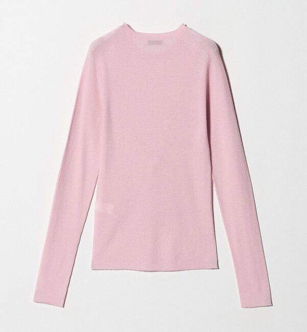 UNITED ARROWS green label relaxing「ウール シアー リブ クルーネック ニット ウォッシャブル」|ニット・セーター|