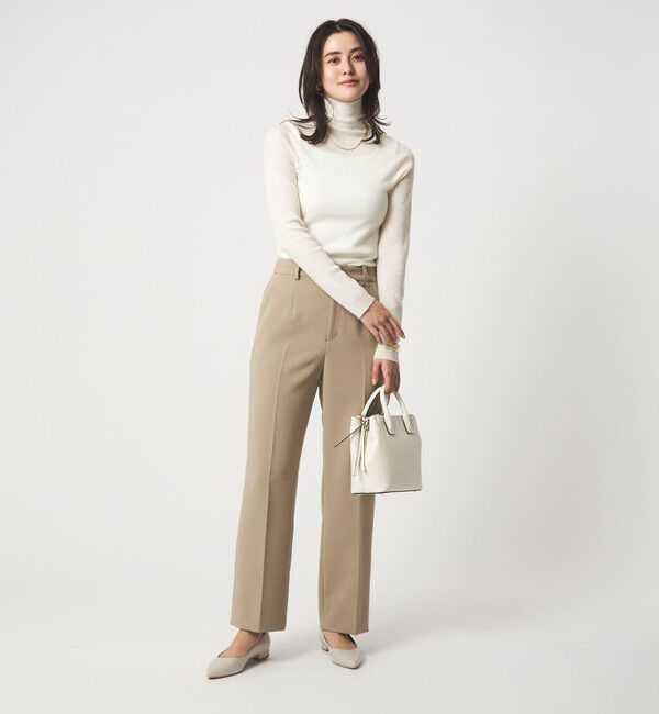 UNITED ARROWS green label relaxing「ウール シアー リブ タートルネック ニット ウォッシャブル」|ニット・セーター|