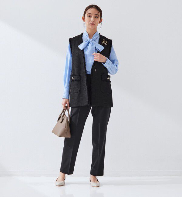 UNITED ARROWS green label relaxing「［size SHORTあり］ライト ツイードライク ジレ」|ベスト・ジレ|